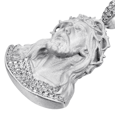 Moissanite Crucifix Pendant