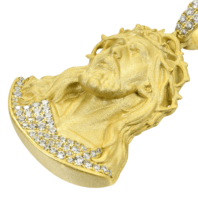 Moissanite Crucifix Pendant