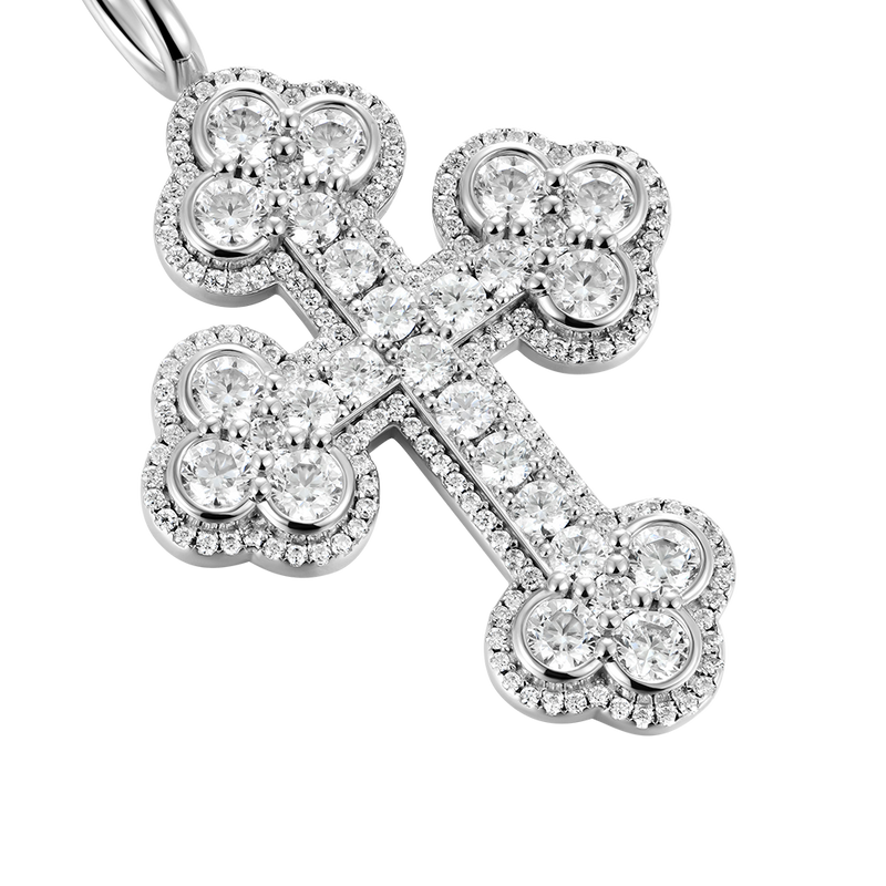 Double-Layered Bottoni Cross Pendant - APORRO