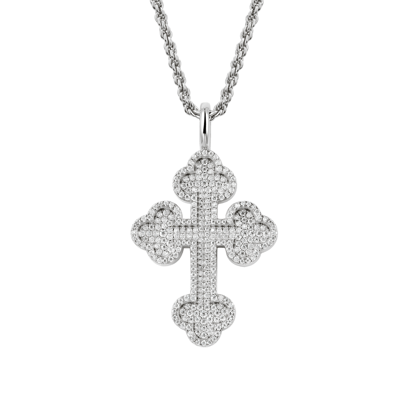 Double-Layered Bottoni Cross Pendant - APORRO