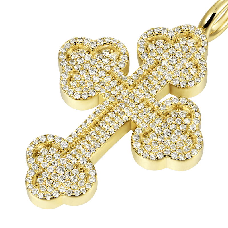 Double-Layered Bottoni Cross Pendant - APORRO