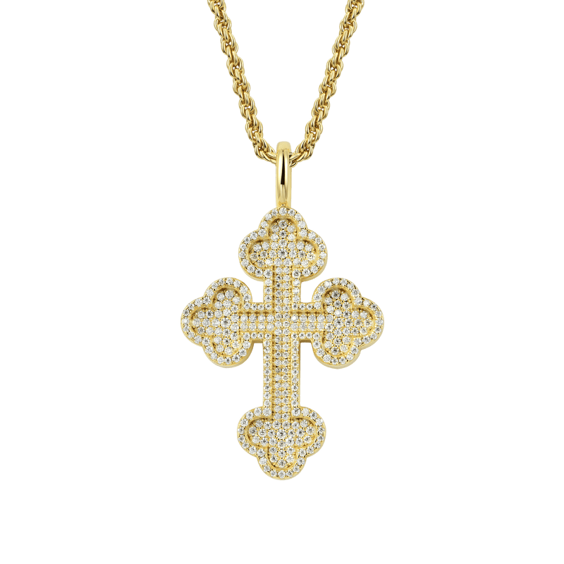 Double-Layered Bottoni Cross Pendant - APORRO