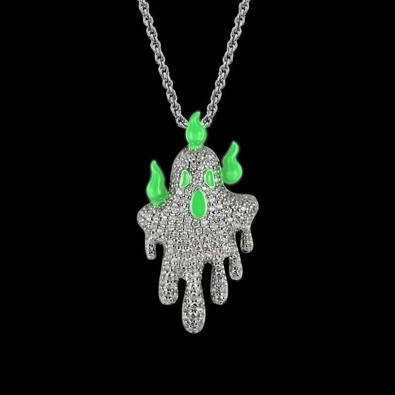 Iced Dripping Ghost Pendant - APORRO