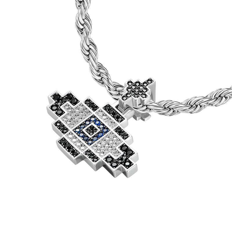 Retro Pixel Evil Eye Pendant - APORRO