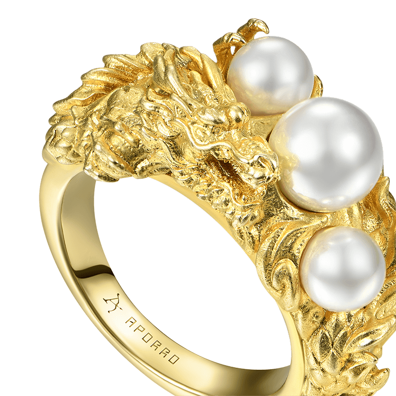 WONG Dragon Pearl Ring - APORRO