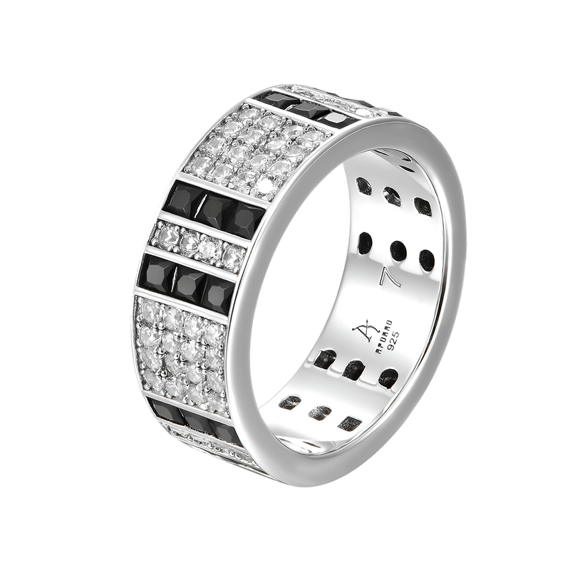 Balance Ring - 4 Rows Gems - APORRO