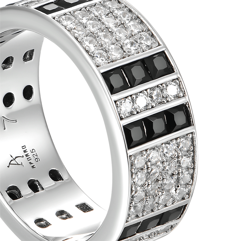 Balance Ring - 4 Rows Gems - APORRO