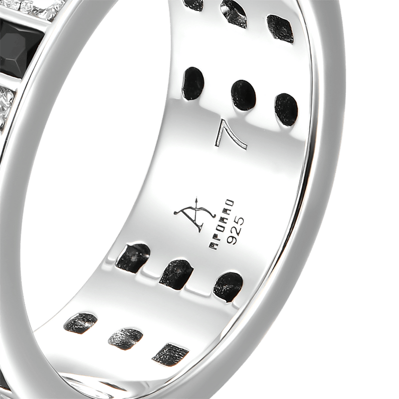 Balance Ring - 4 Rows Gems - APORRO