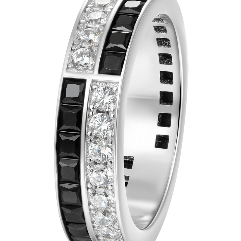 Balance Ring - 2 Rows Gems - APORRO
