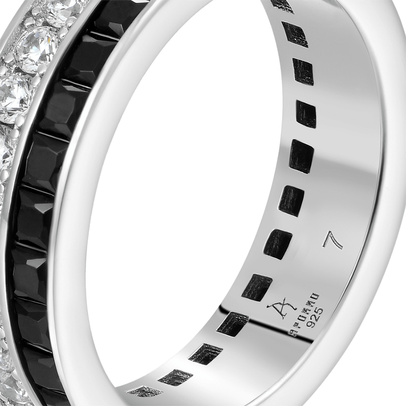 Balance Ring - 2 Rows Gems - APORRO
