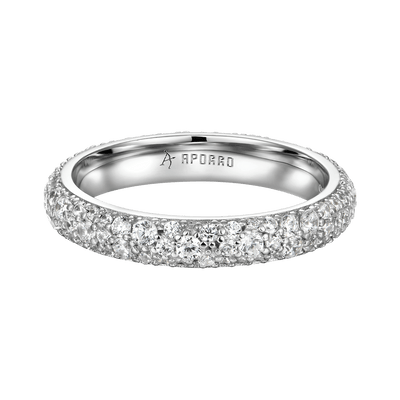 Round Pave Band Ring