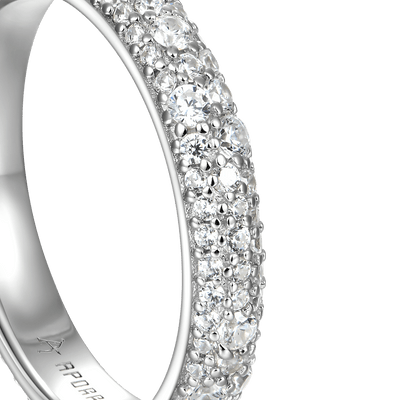 Round Pave Band Ring