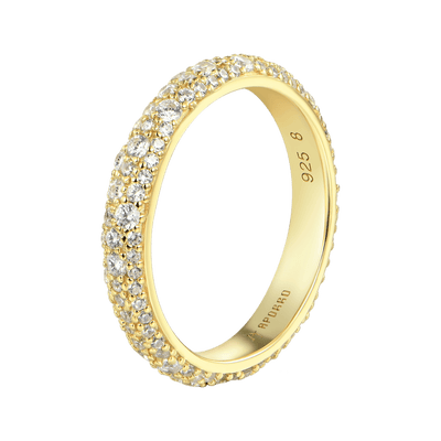 Round Pave Band Ring