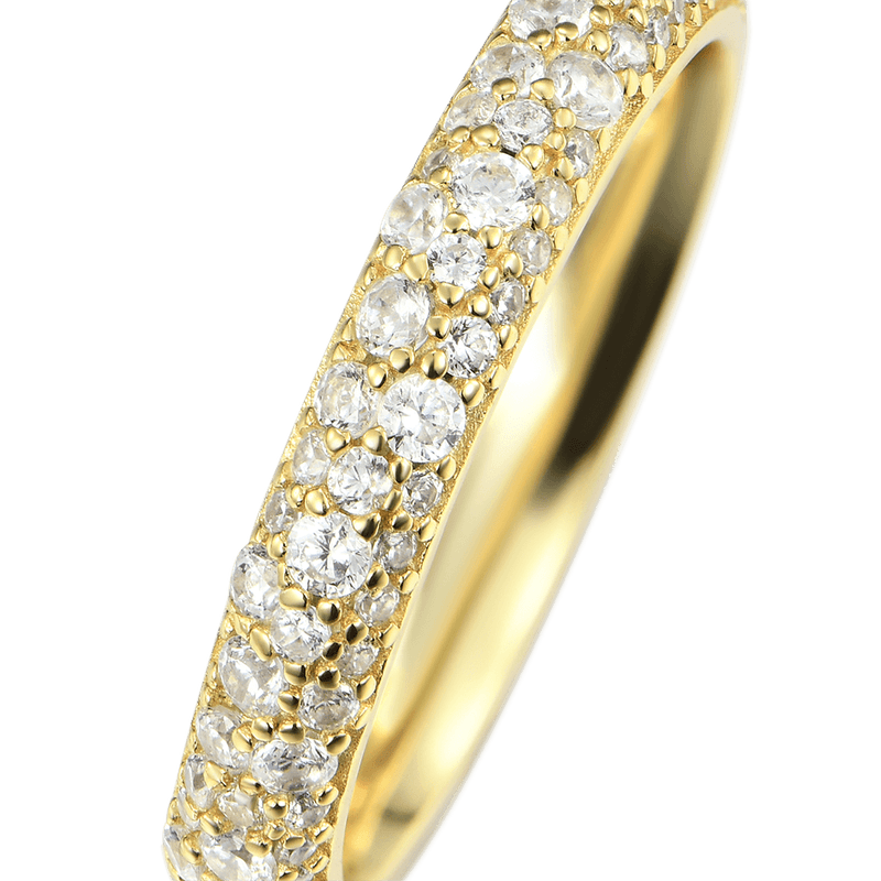 Round Pave Band Ring - APORRO