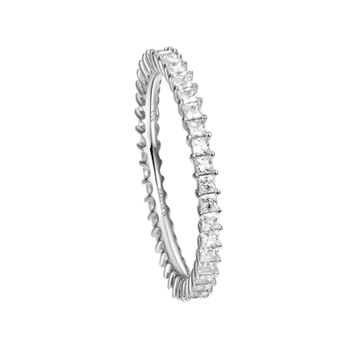Moissanite Princess Eternity Ring