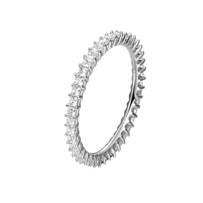 Moissanite Princess Eternity Ring