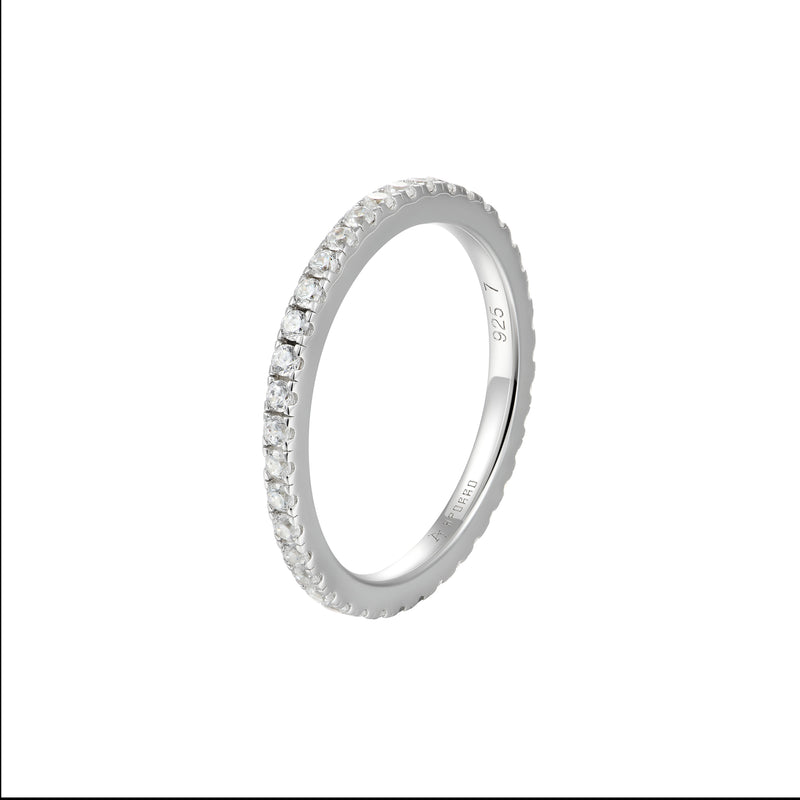 2.5MM Round Eternity Ring & 1.5MM Round Eternity Ring Gift Set - APORRO