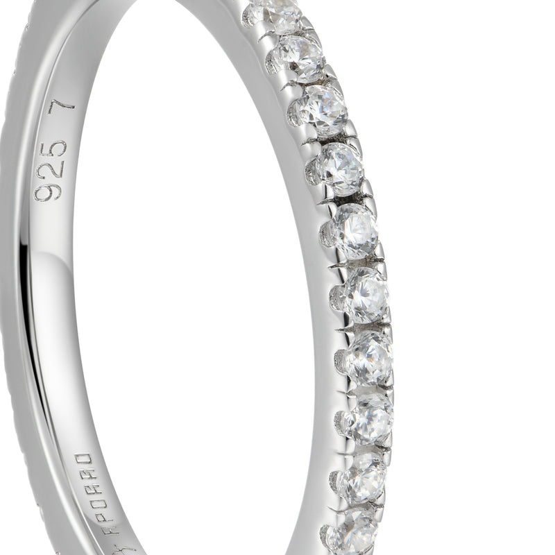 2.5MM Round Eternity Ring & 1.5MM Round Eternity Ring Gift Set - APORRO