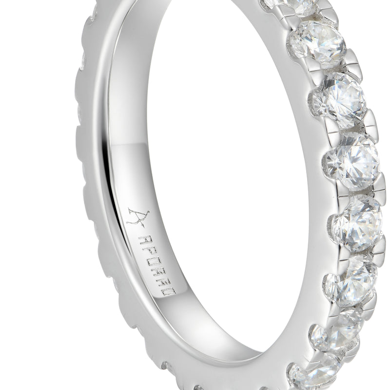 2.5MM Round Eternity Ring & 1.5MM Round Eternity Ring Gift Set - APORRO