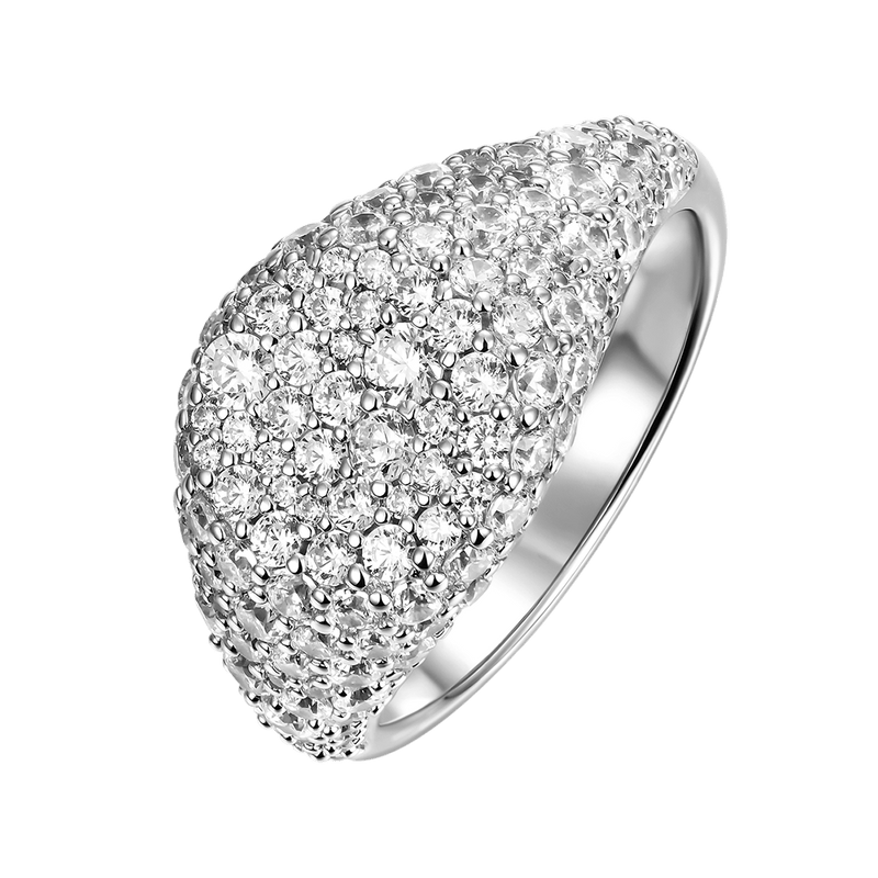 Iced Seal Diamond Signet Ring - Men's Ring - APORRO