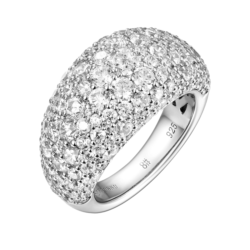 Iced Out Curved Ring - APORRO