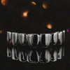 #Style_8 Teeth#Color_White Gold