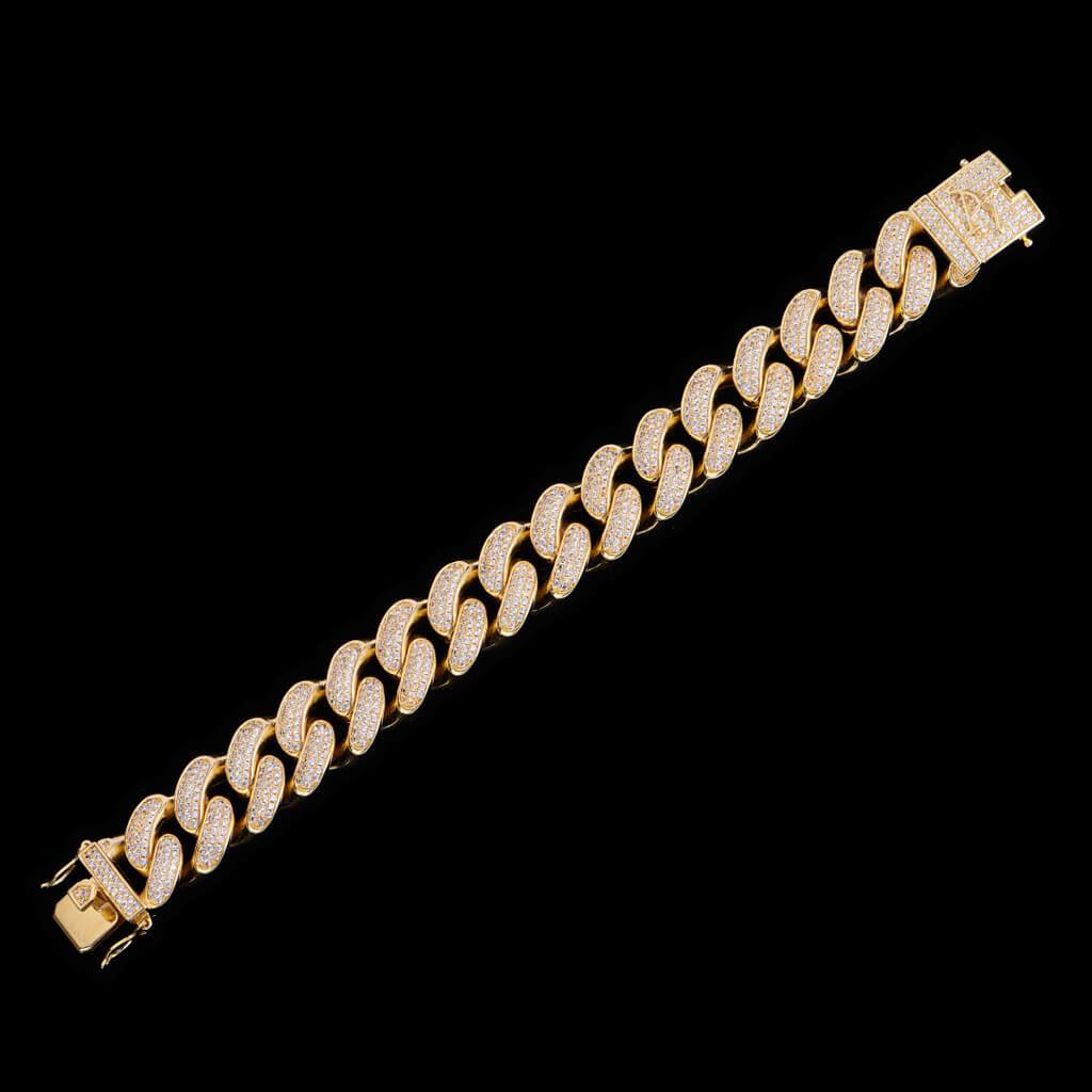 Iced Cuban Bracelet - 19mm [SHIP TO THE US ONLY]