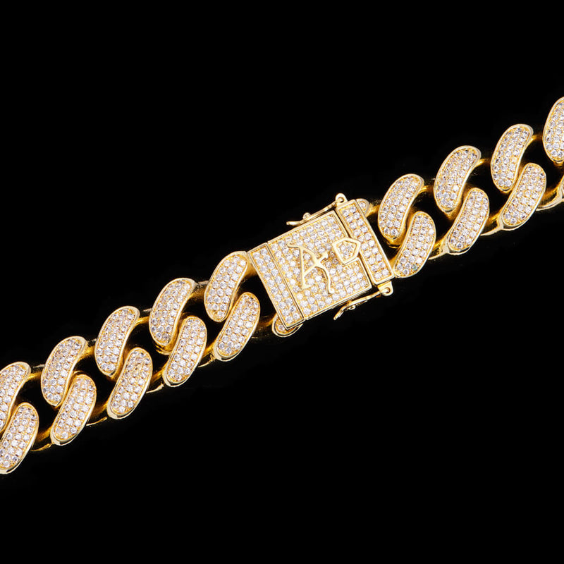 Aporro A® 14K Gold Iced Cuban Link Chain - 19mm [SHIP TO THE US ONLY] - APORRO
