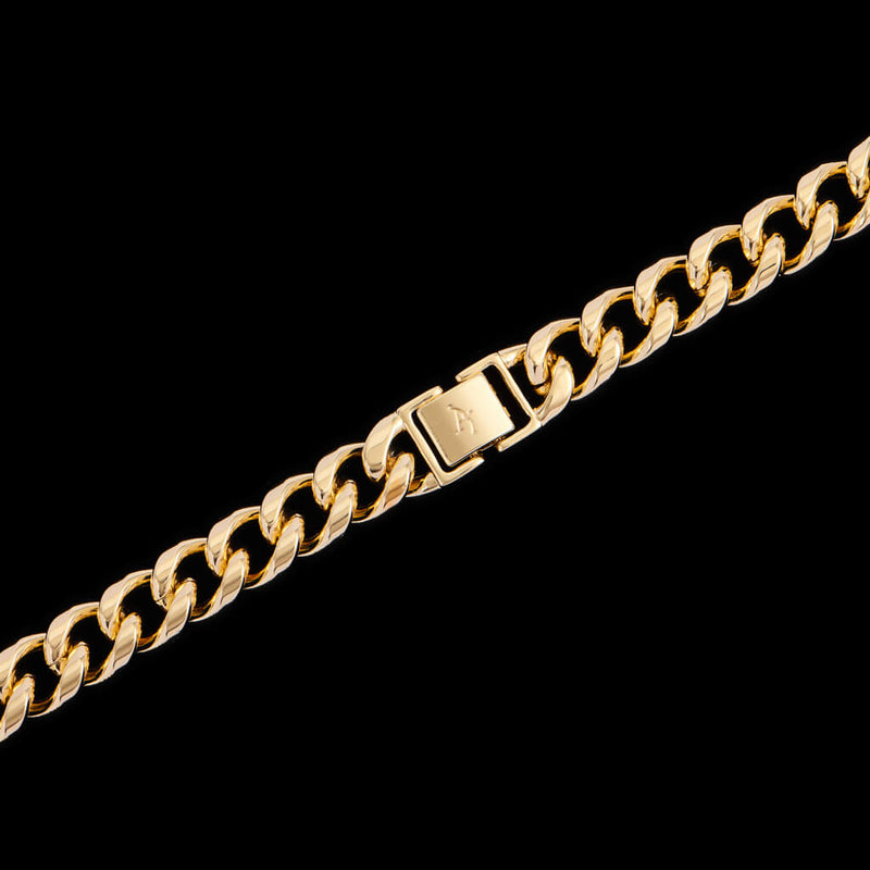 12mm 14K Yellow Gold Miami Cuban Curb Chain - Accessories - Urban Fashion - Urban Jewelry - Aporro - APORRO