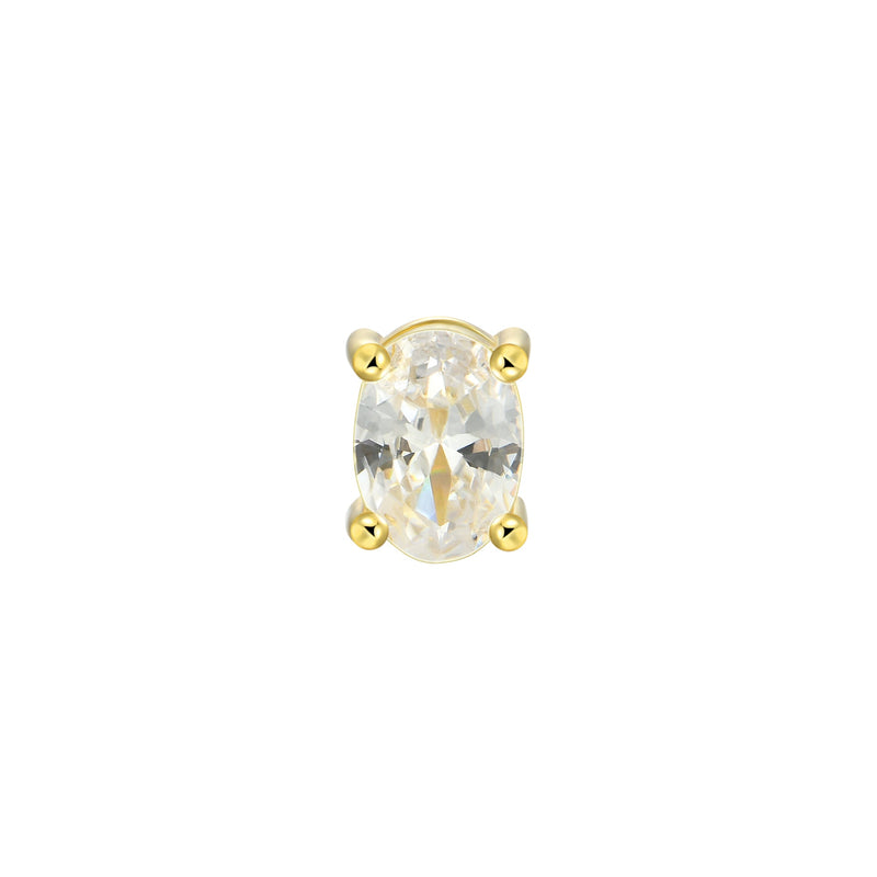 Custom Classic Moissanite Stud Earring