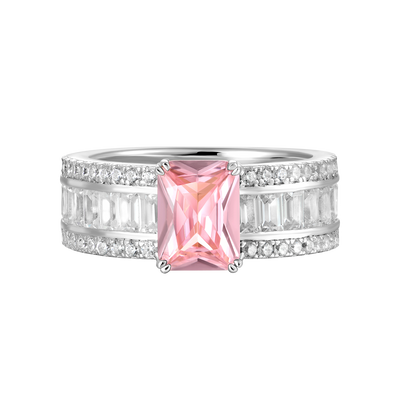 Custom Emerald Cut Band Ring