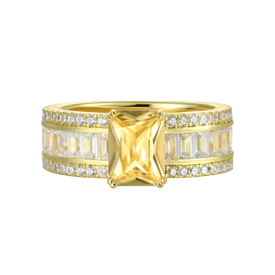 Custom Emerald Cut Band Ring