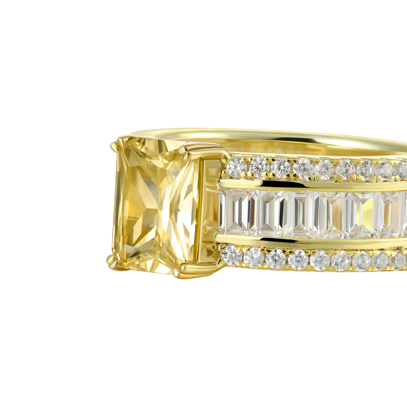 Custom Emerald Cut Band Ring