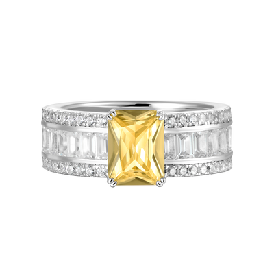 Custom Emerald Cut Band Ring