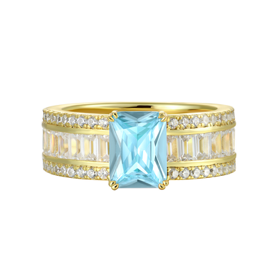 Custom Emerald Cut Band Ring