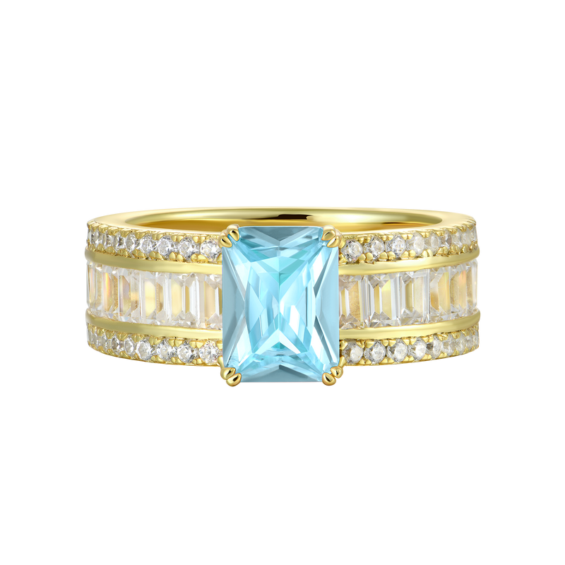 Custom Emerald Cut Band Ring