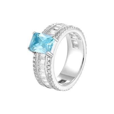 Custom Emerald Cut Band Ring