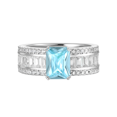 Custom Emerald Cut Band Ring