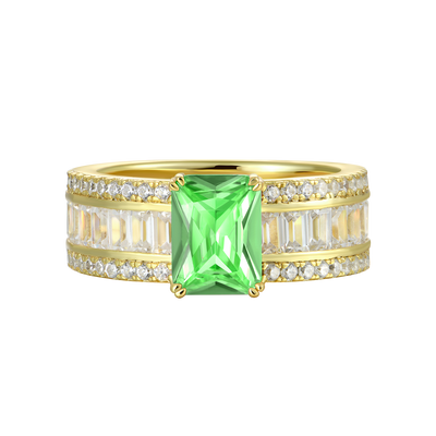 Custom Emerald Cut Band Ring