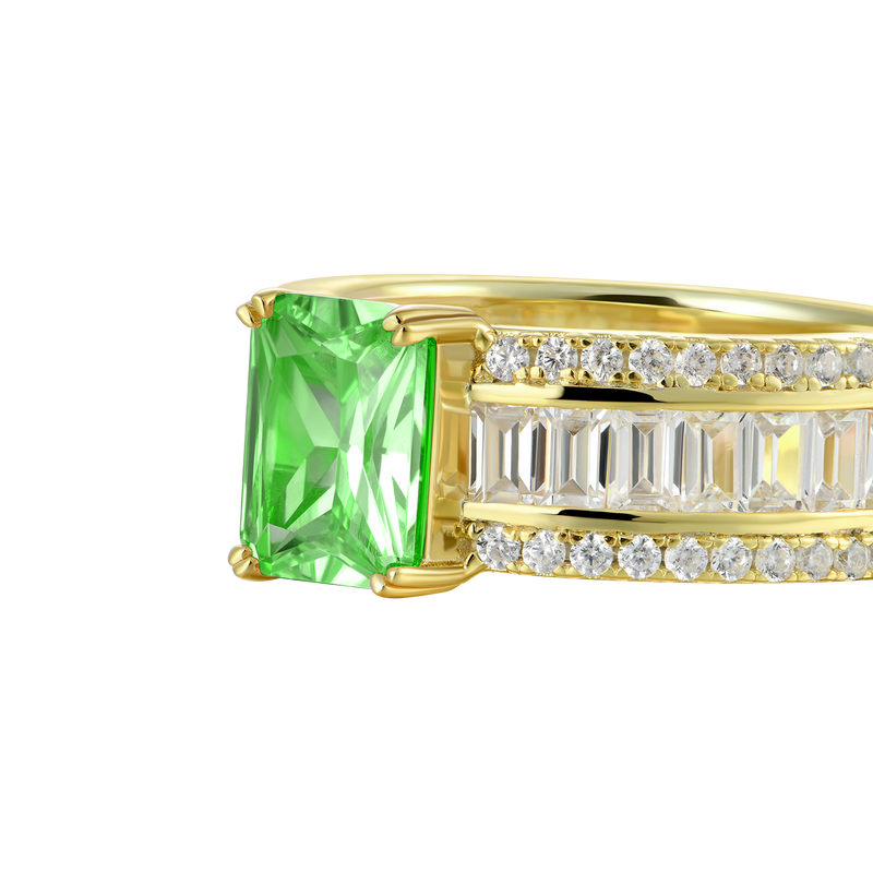 Custom Emerald Cut Band Ring