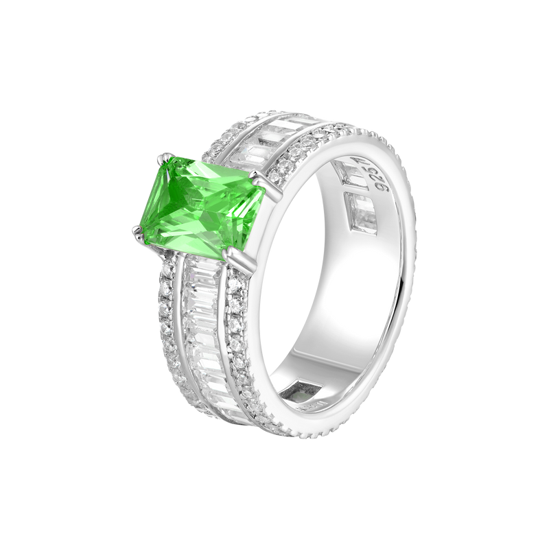Custom Emerald Cut Band Ring