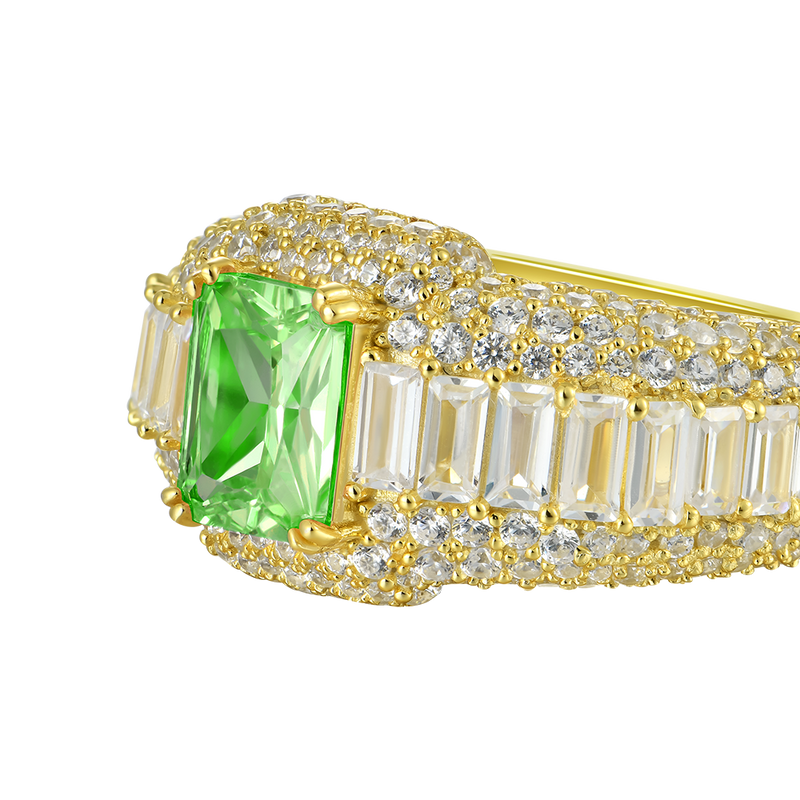 Custom Pink Emerald Cut Ring